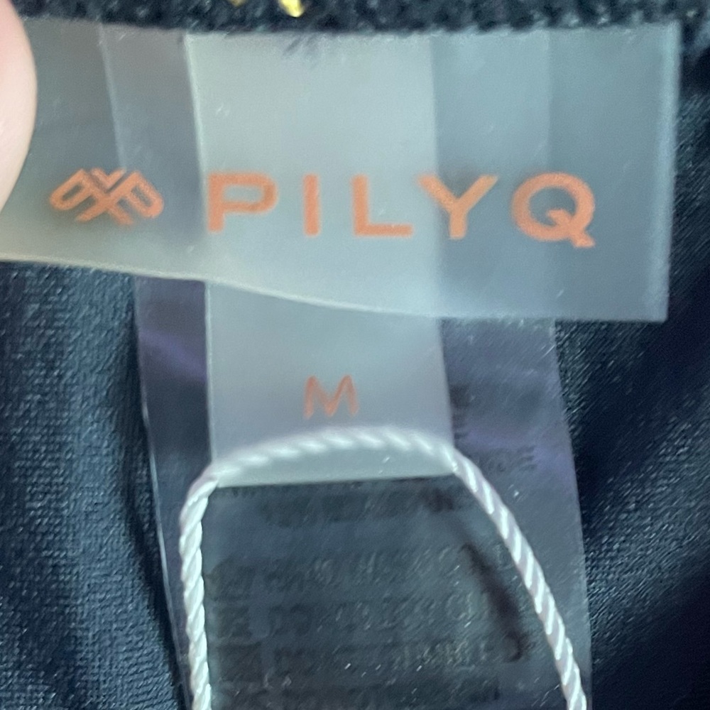 NWT PilyQ Black Pearl Basic Teeny Bikini Bottom - Picture 8 of 11